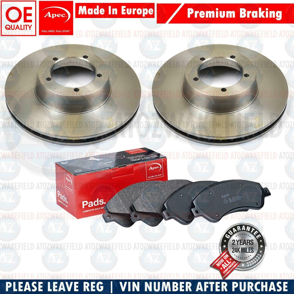 FOR LEYLAND DAF LDV CONVOY 1996-2005 PREMIUM APEC FRONT BRAKE DISCS PADS 275mm