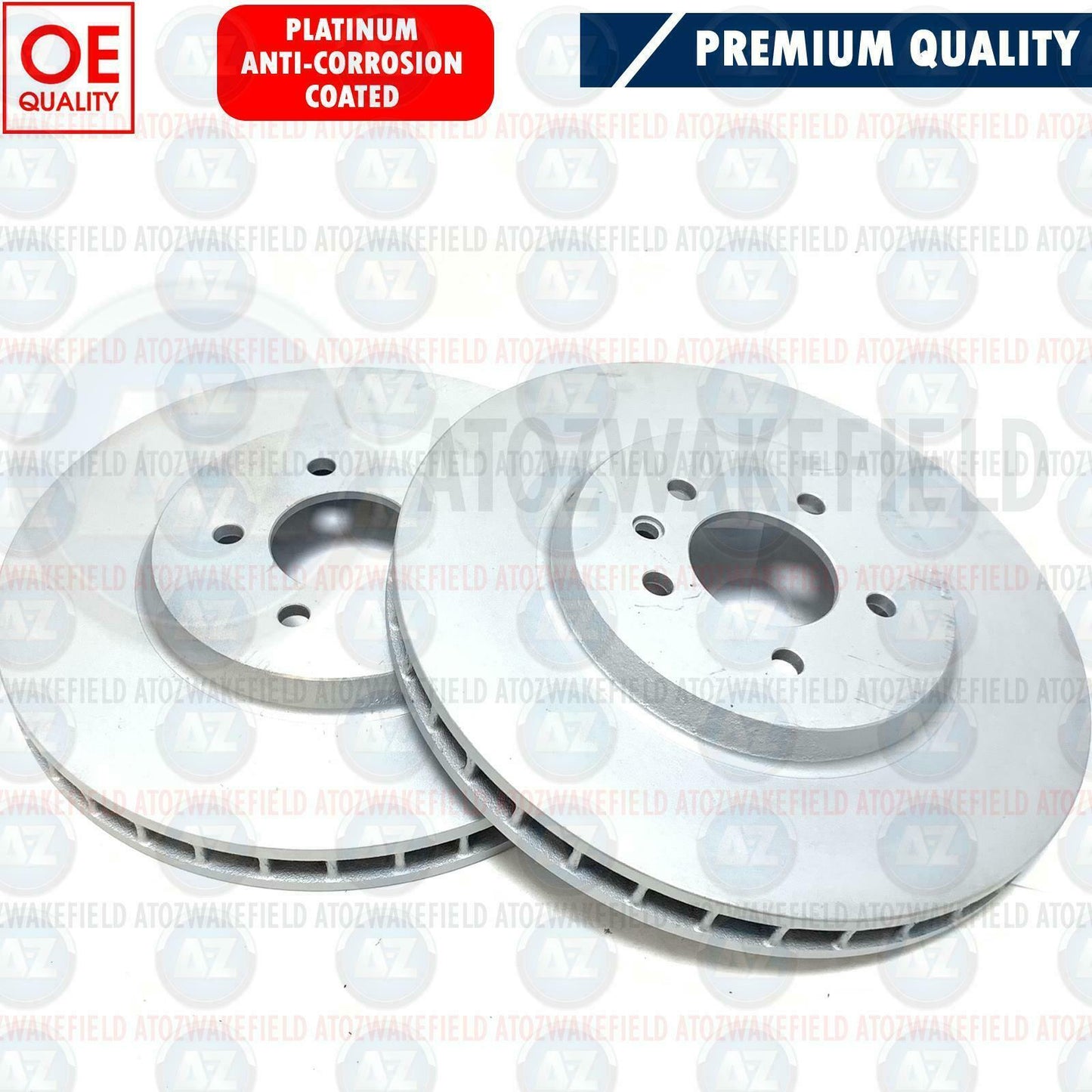 FOR LOTUS CARLTON OMEGA FRONT BRAKE DISC PAIR P530-3301-072C BRAND NEW COATED