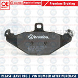 FOR LOTUS ELISE EXIGE VAUXHALL VX220 TESLA ROADSTER REAR BREMBO BRAKE PADS SET