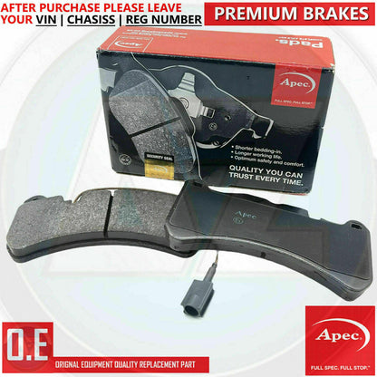 FOR MASERATI LEVANTE GHIBLI QUATTROPORTE APEC FRONT REAR BRAKE PADS SENSORS