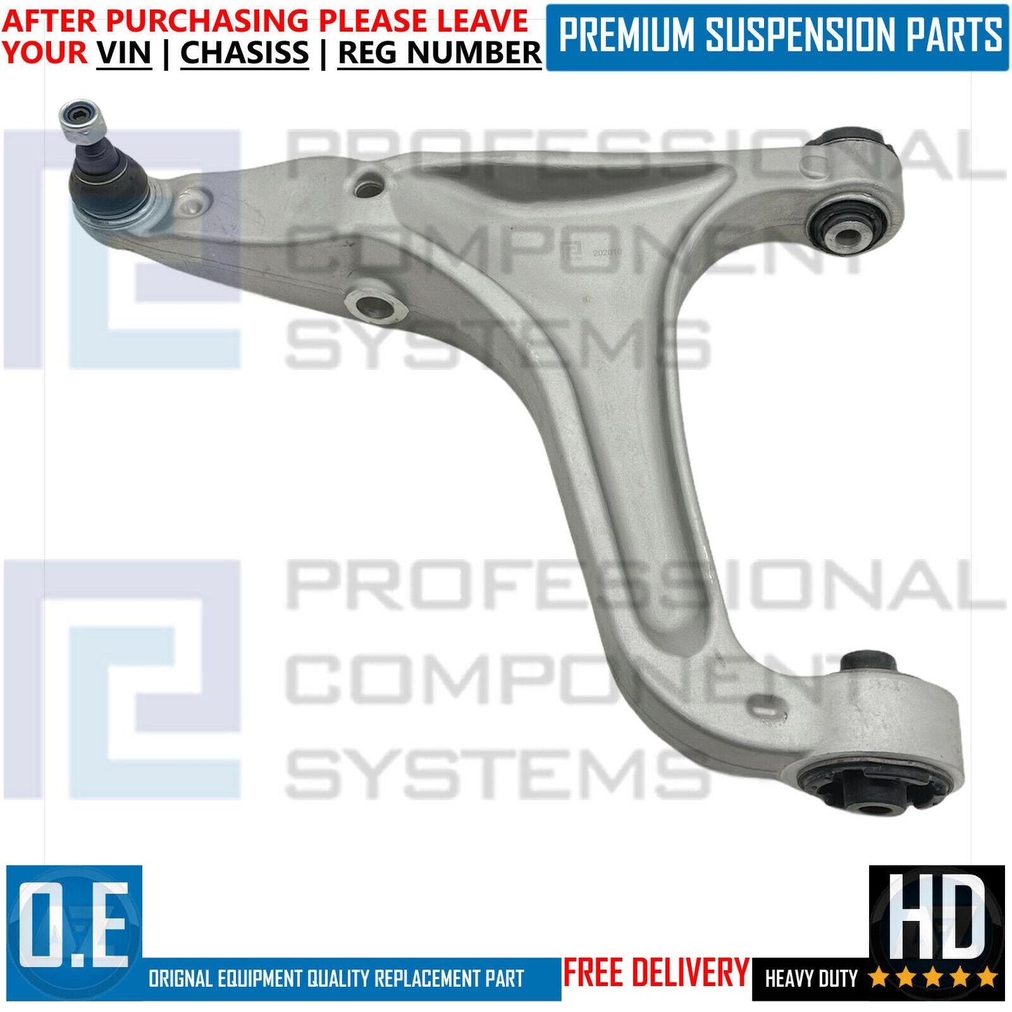 FOR MASERATI GHIBLI QUATTROPORTE FRONT LOWER BOTTOM SUSPENSION WISHBONES ARMS X2