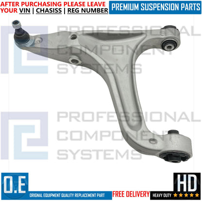 FOR MASERATI GHIBLI QUATTROPORTE FRONT LOWER BOTTOM SUSPENSION WISHBONES ARMS X2