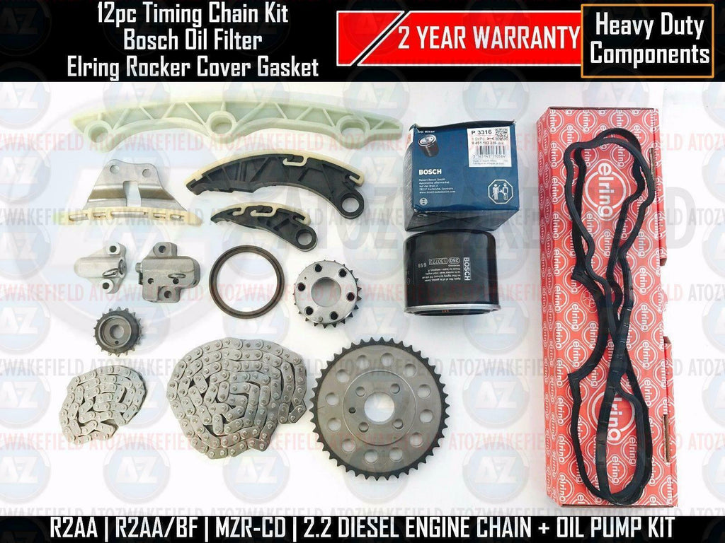 FOR MAZDA 3 6 CX7 2.2 DIESEL TIMING OIL PUMP CHAIN TENSIONER GUIDE KIT FILTER