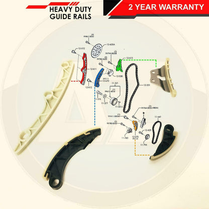 FOR MAZDA 3 6 CX7 2.2 DIESEL TIMING OIL PUMP CHAIN TENSIONER GUIDE KIT FILTER