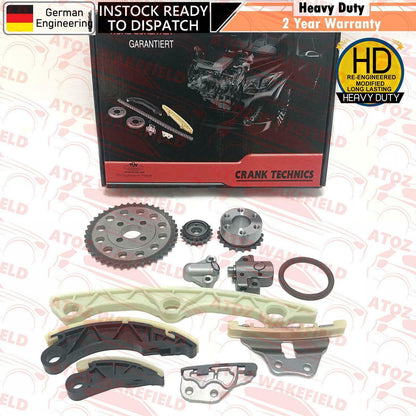 FOR MAZDA 3 6 CX7 2.2 DIESEL TIMING OIL PUMP CHAIN TENSIONER SPROCKETS GUIDE KIT