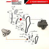 FOR MAZDA 3 6 CX7 2.2 DIESEL TIMING OIL PUMP CHAIN TENSIONER SPROCKETS GUIDE KIT