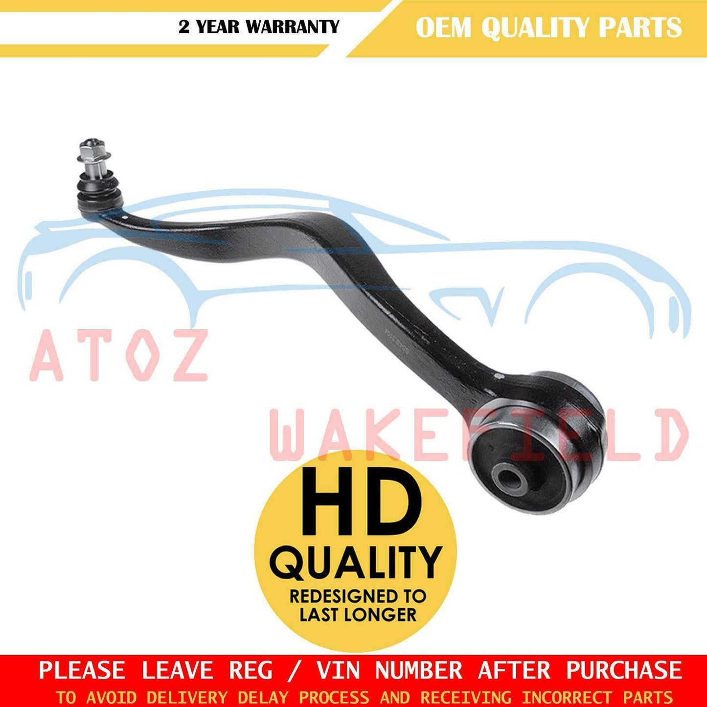 FOR MAZDA 6 2X FRONT LOWER WISHBONE SUSPENSION TRACK CONTROL ARMS PAIR NEW OE
