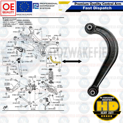 FOR MAZDA 6 (GJ,GL) 2012- REAR AXLE UPPER SUSPENSION WISHBONE TRACK CONTROL ARM