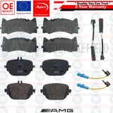 FOR MERCEDES AMG E63 E63S FRONT REAR APEC PREMIUM BRAKE PADS WEAR WIRE SENSORS