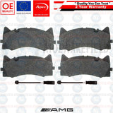 FOR MERCEDES AMG E63 E63S FRONT REAR APEC PREMIUM BRAKE PADS WEAR WIRE SENSORS