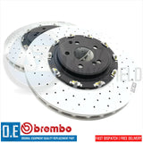 FOR MERCEDES E63 & E63S AMG FRONT 2 PIECE FLOATING BREMBO BRAKE DISCS PADS SET