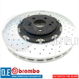 FOR MERCEDES E63 & E63S AMG FRONT 2 PIECE FLOATING BREMBO BRAKE DISCS PADS SET