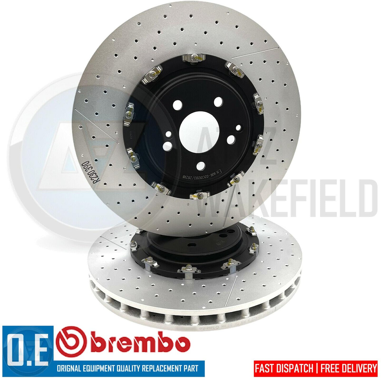 FOR MERCEDES AMG GT C63 C63S E63 E63S S63 S65 BREMBO FRONT REAR BRAKE DISCS F/R