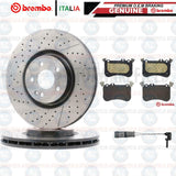 FOR MERCEDES BENZ AMG CLA45 A45 GLA45 AMG FRONT BREMBO BRAKE DISCS PADS SENSOR