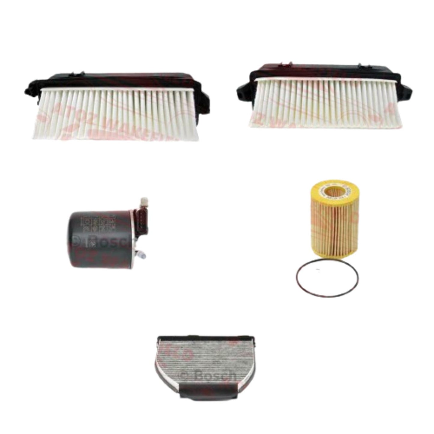 FOR MERCEDES C CLASS C350 CDI AIR OIL DIESEL FUEL FILTER SERVICE KIT SET NEW
