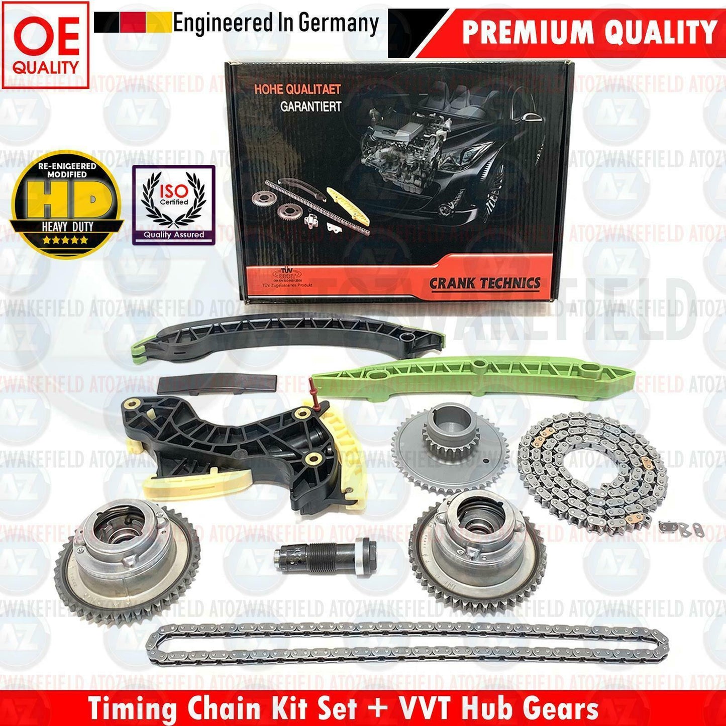 FOR MERCEDES C200 E200 SL250 SLK200 KOMPRESSOR TIMING CHAIN KIT VVT CAM GEARS