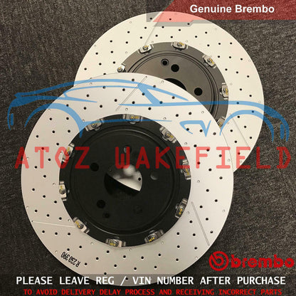FOR MERCEDES C63 E63 CLS63 CLK63 AMG FRONT 2 PIECE FLOATING BREMBO BRAKE DISCS