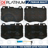 FOR MERCEDES C-CLASS C250 AMG FRONT PLATINUM BRAKE PADS WIRE SENSOR 2014-