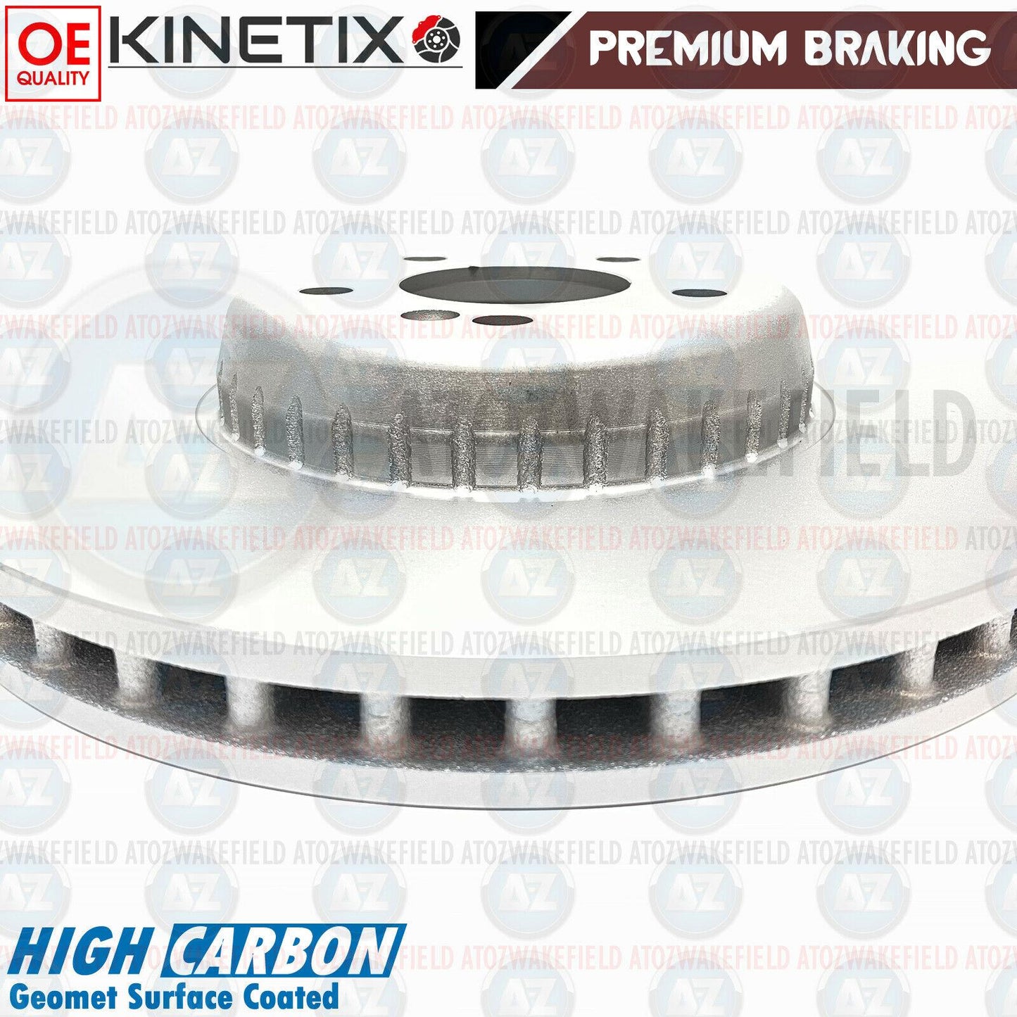 FOR MERCEDES C/E CLASS FRONT COATED HIGH CARBON BONDED BRAKE DISCS PAIR 330mm