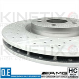 FOR MERCEDES CLA45 AMG 13-19 FRONT BRAKE DISCS TEXTAR PADS WEAR SENSOR 350mm