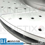 FOR MERCEDES CLA45 AMG 13-19 FRONT BRAKE DISCS TEXTAR PADS WEAR SENSOR 350mm