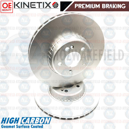 FOR MERCEDES E-CLASS 16- FRONT PREMIUM HIGH CARBON BRAKE DISCS PADS 330mm COATED
