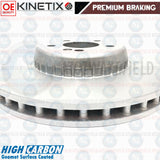 FOR MERCEDES E-CLASS 16- FRONT PREMIUM HIGH CARBON BRAKE DISCS PADS 330mm COATED