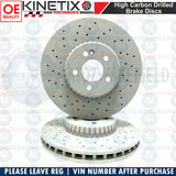 FOR MERCEDES C-CLASS AMG SPORT FRONT BRAKE DISCS MINTEX PADS WIRE SENSOR 342mm