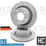 FOR MERCEDES G55 G63 AMG REAR CROSS DRILLED PERFORMANCE BRAKE DISCS PADS 330mm