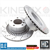 FOR MERCEDES G55 G63 AMG REAR DRILLED BRAKE DISCS PAIR 330mm COATED