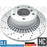 FOR MERCEDES G55 G63 AMG REAR DRILLED BRAKE DISCS PAIR 330mm COATED