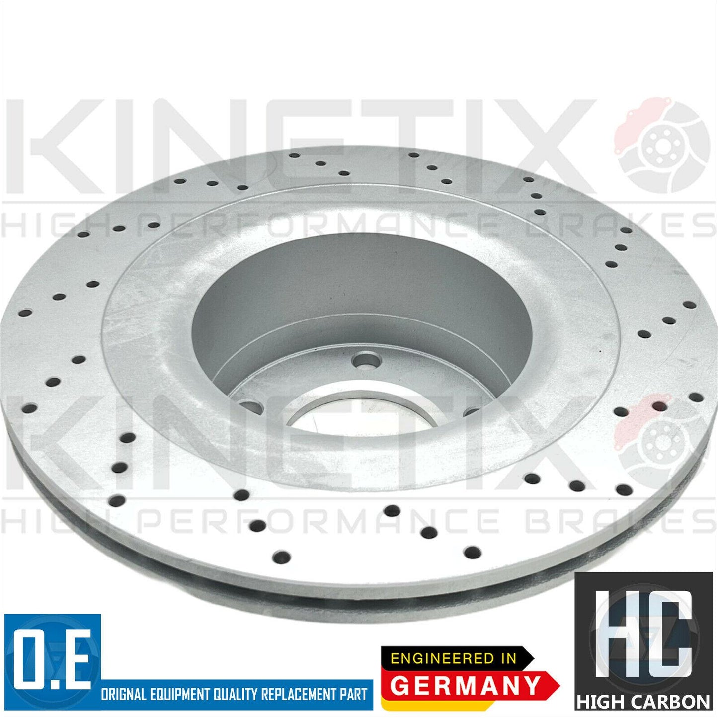 FOR MERCEDES G55 G63 AMG REAR DRILLED BRAKE DISCS PAIR 330mm COATED