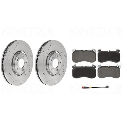 FOR MERCEDES G-CLASS G63 AMG 2018- FRONT REAR BRAKE DISCS PADS & WEAR WIRE SENSOR LEADS 400mm 370mm