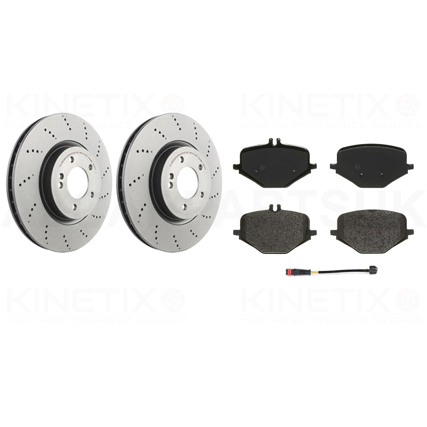 FOR MERCEDES G-CLASS G63 AMG 2018- FRONT REAR BRAKE DISCS PADS & WEAR WIRE SENSOR LEADS 400mm 370mm