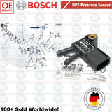 FOR MERCEDES ML GENUINE BOSCH DPF EXHAUST PRESSURE SENSOR A0061534928 NEW