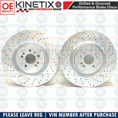 FOR MERCEDES GL63 GLE63 ML63 AMG FRONT BRAKE DISCS DELPHI PADS SENSOR WIRE 390mm