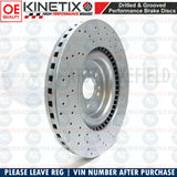 FOR MERCEDES GLS63 AMG FRONT DRILLED GROOVED BRAKE DISCS DELPHI PADS SENSOR WIRE