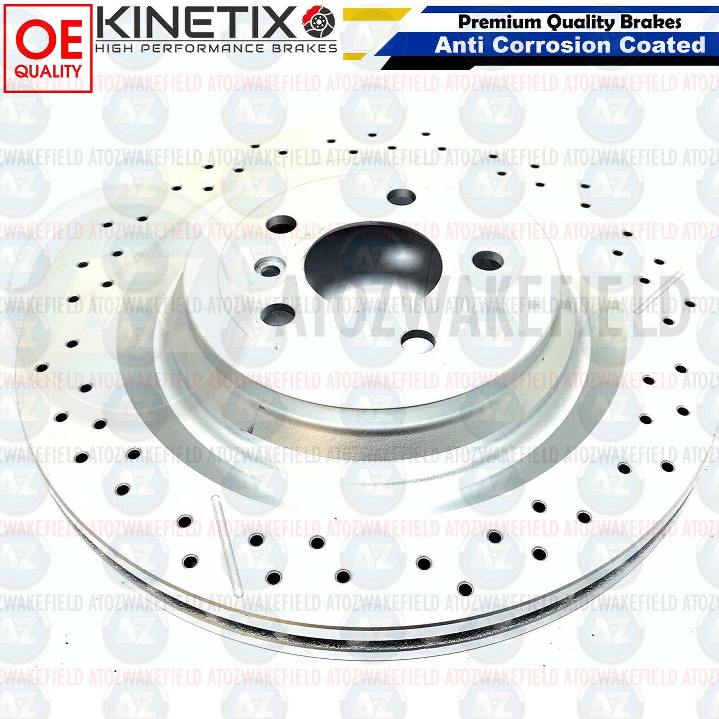 FOR MERCEDES GLE63 AMG REAR DRILLED GROOVED BRAKE DISCS PADS WIRE SENSOR 345mm