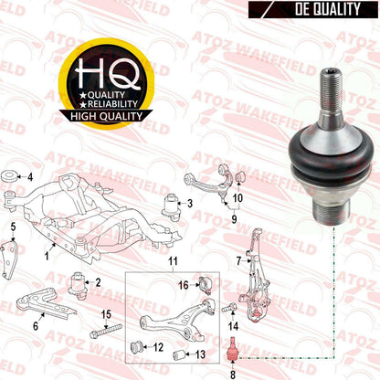 FOR MERCEDES M G CLASS W166 X166 FRONT LOWER SUSPENSION WISHBONE ARM BALL JOINT