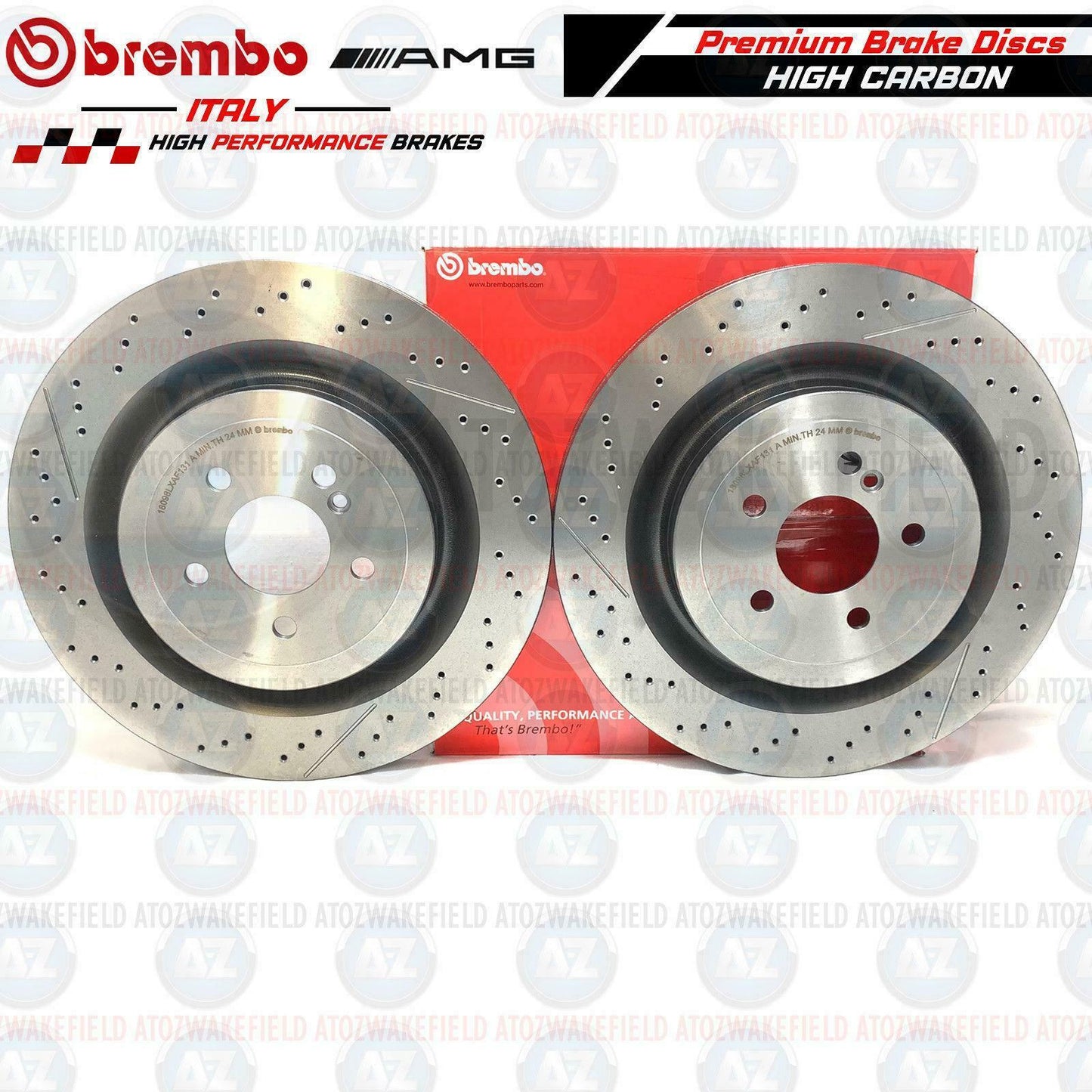 FOR MERCEDES AMG GT C63 C63S E63 E63S S63 S65 BREMBO FRONT REAR BRAKE DISCS F/R