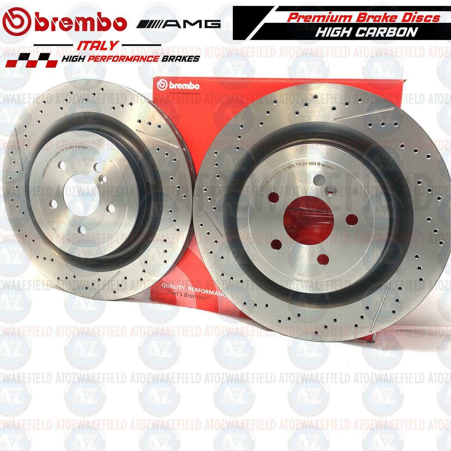 FOR MERCEDES AMG GT C63 C63S E63 E63S S63 S65 BREMBO FRONT REAR BRAKE DISCS F/R