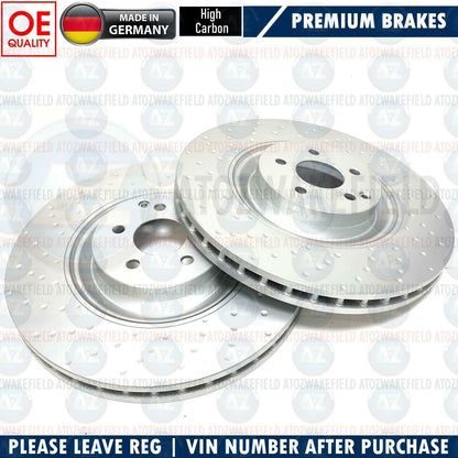 FOR MERCEDES S63 S65 CL63 CL65 AMG FRONT REAR DIMPLED BRAKE DISCS 390mm 365mm