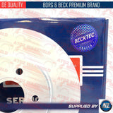 FOR MERCEDES V CLASS W447 REAR SOLID BORG BECK BRAKE DISCS PADS 300mm 2014-