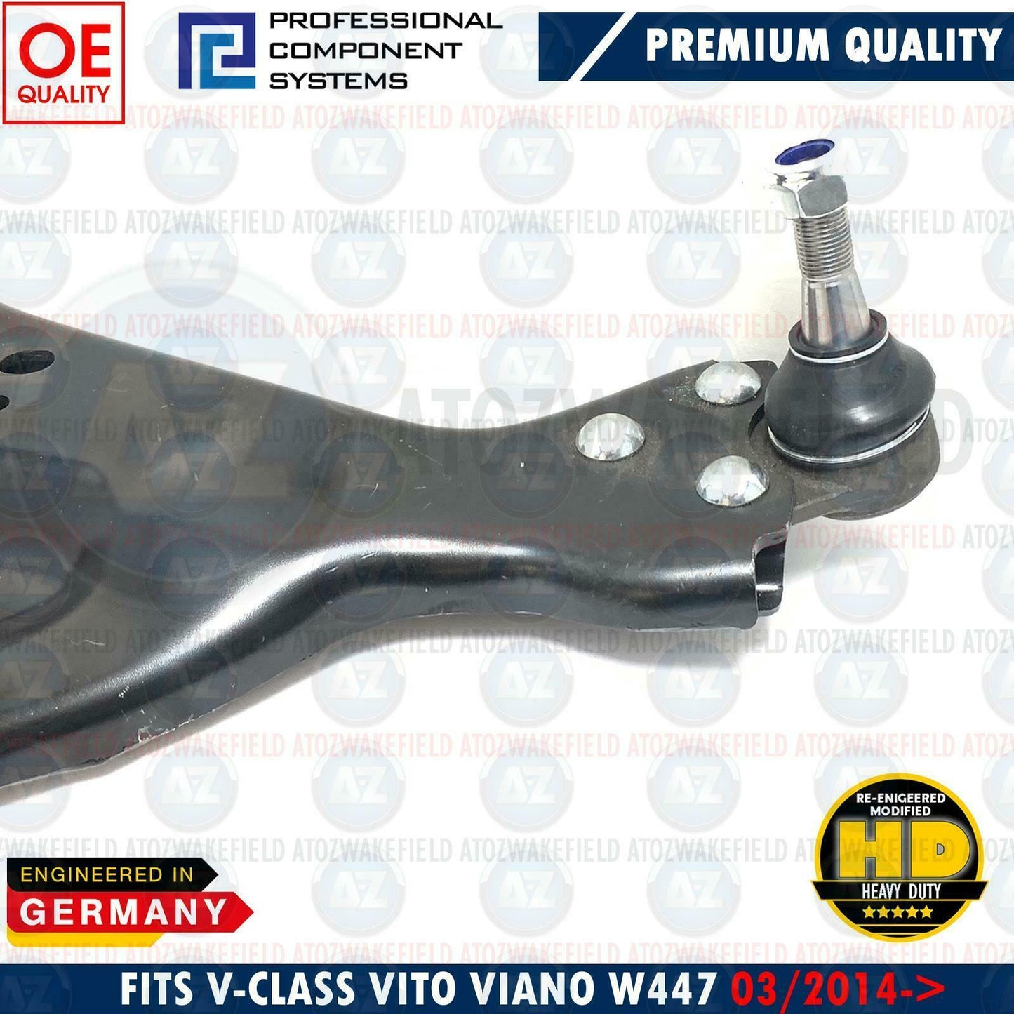 FOR MERCEDES V CLASS FRONT LOWER LEFT RIGHT SUSPENSION WISHBONE CONTROL ARMS x2