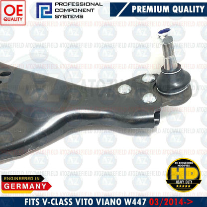 FOR MERCEDES V CLASS FRONT LOWER LEFT RIGHT SUSPENSION WISHBONE CONTROL ARMS x2