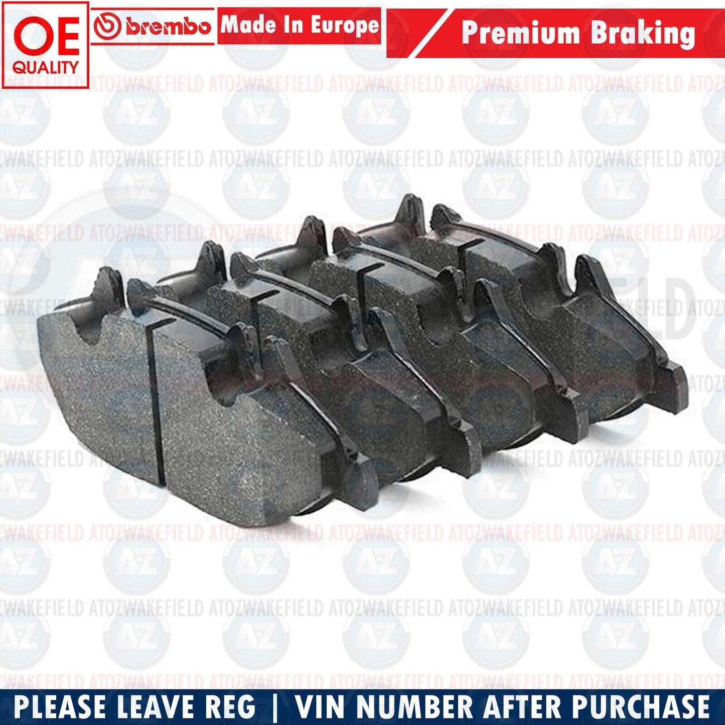 FOR MERCEDES VIANO MIXTO VITO (W639) FRONT BREMBO BRAKE PADS SET FR NEW