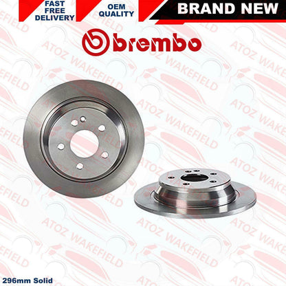 FIT MERCEDES VITO VIANO W639 GENUINE BREMBO REAR BRAKE DISCS 296MM 08.8405.10