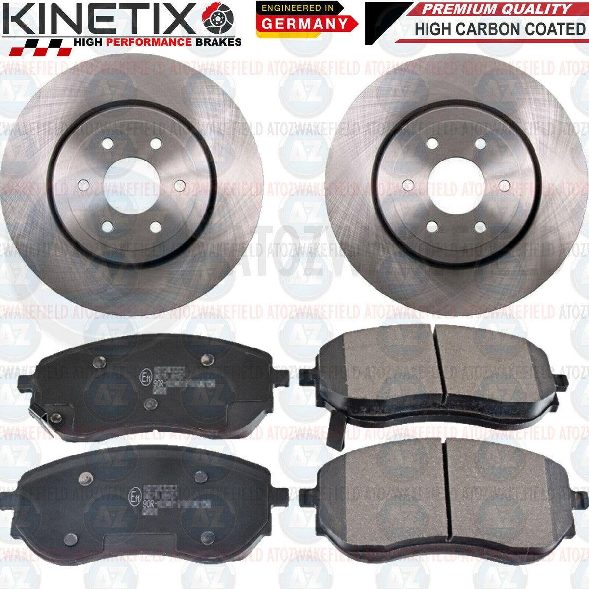 FOR MERCEDES X-CLASS X250d FRONT PREMIUM HIGH CARBON BRAKE DISCS PADS 320mm