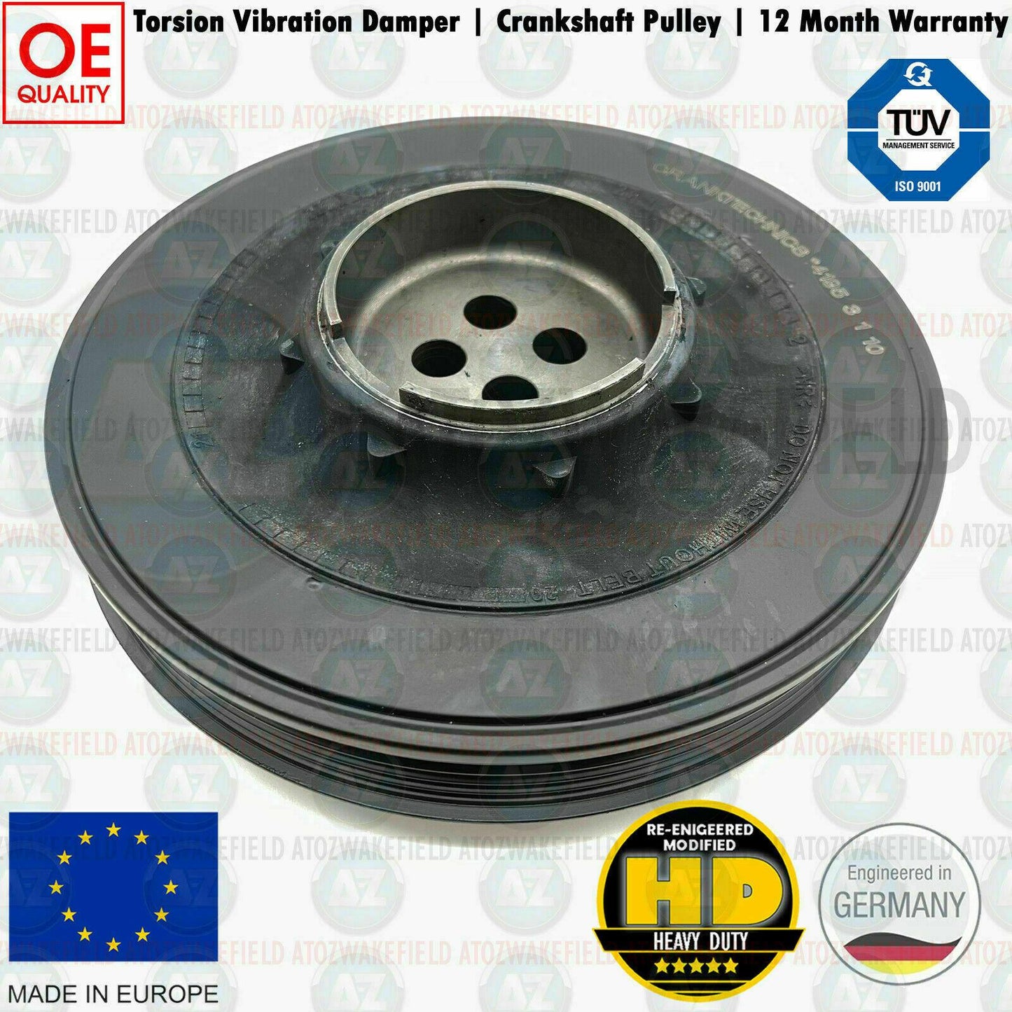 FOR MINI COOPER D R57 TORSION VIBRATION DAMPER CRANK SHAFT PULLEY 11238477129