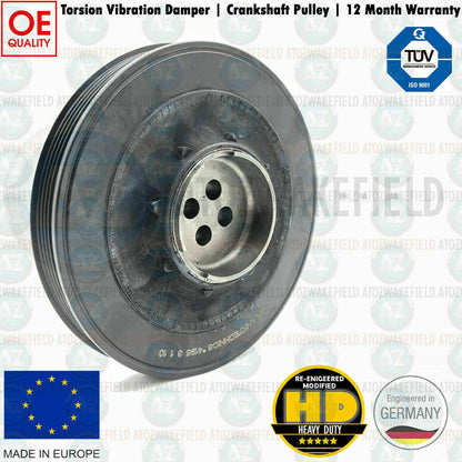 FOR MINI CLUBMAN SD R55 CRANKSHAFT PULLEY DAMPER & BOLTS 11238477129